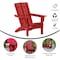 Flash Furniture Red Adirondack Patio Chairs with Cupholder, 2PK 2-LE-HMP-1045-10-RD-GG - alternate 6